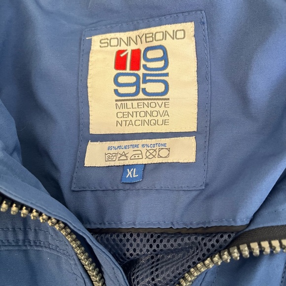 Vintage Sony Bono Jacket, Bright Blue, XL - Picture 3 of 6